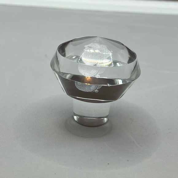 Vintage Clear Glass Round Decanter Stopper Replacement - Picture 7 of 8